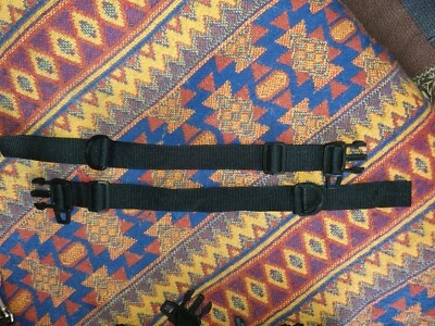 £5 • Buy Mothercare Old Style Harness Pushchair Spare Replacement Part Waist Straps BLACK