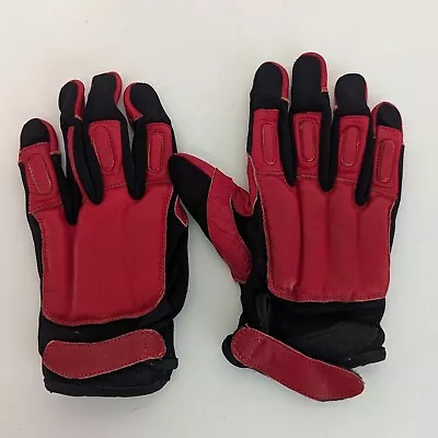 Mens Large Sand Filled Gloves Red And Black • $19.50