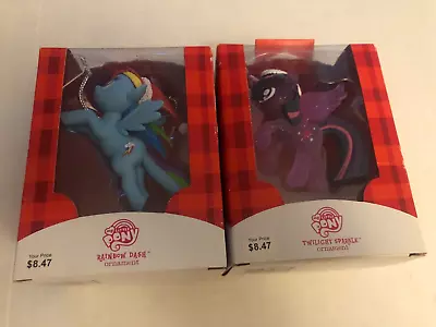 American Greetings My Little Pony Ornaments - Rainbow Dash & Twilight Sparkle • $34.99