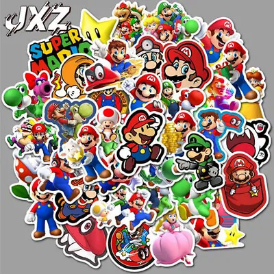 50 X Mario World  Sticker Pack Set Game DIY Imposter Decal Waterproof Stickers • £3.39