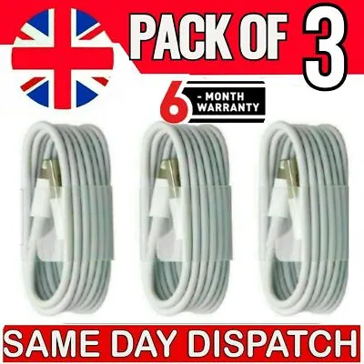 £3.75 • Buy USB IPhone Charger Fast For Apple Long Cable USB Lead 5 6 7 8 X XS XR 11 12 Pro
