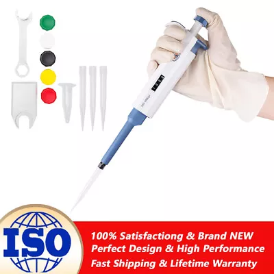 $23.80 • Buy Micro Pipettes Single-Channel Pipettors Adjustable Variable Volume 200-1000uL