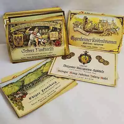 Vintage Lot Of 10 German Wine Labels NOS Authentic Collectible Crafting Labels • $14.95