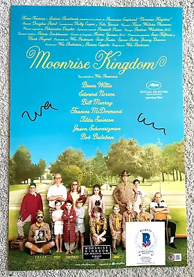 Wes Anderson Signed Moonrise Kingdom Movie 12x18 Poster Photo Director Bas A • $674.99