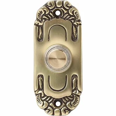 Friedland Honeywell Solid Polished Brass Door Bell Chime Push Button Press • £7.95