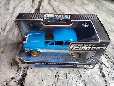 JADA TOYS Fast And Furious BRIAN'S FORD ESCORT RS1600 1:32 Scale Die-Cast • £10