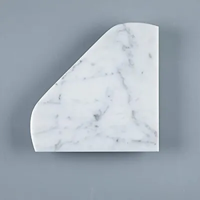 Carrara White Marble Corner Shelf Polished 8  X 8  X 2/5  Round Edge Pack Of 1 • $46.20