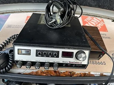 Vintage Sears RoadTalker 40 AM CB Radio “Slantface” Model 934.3827 W/ Mic • $120