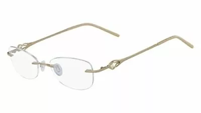 NEW MARCHON AIRLOCK RIMLESS AL MAJESTIC 710 Gold Eyeglasses 49mm With Case • $74.95