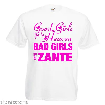 Bad Girls Zante Hen Party Adults T Shirt • £9.49