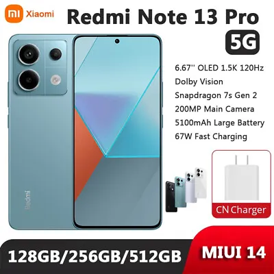 Xiaomi Redmi Note 13 Pro 5G Snapdragon 7s Gen 2 512GB 120Hz 200MP Triple Camera • $286.37