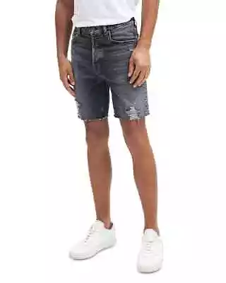 7 For All Mankind L121507 Mens Grey Vintage Distressed Jean Shorts Size 29 • $126