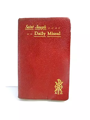 Saint Joseph Daily Missal 1950-1952 Edition Hardcover Catholic Mass Vintage • $29.95