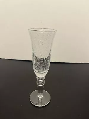Vintage Italian Hand Blown Wine Glasses Champagne Flutes Controlled Bubbles • $12