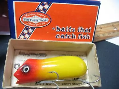 Shakespeare Swimming Mouse Old Wood Fishing Lure In Original Box • $0.99