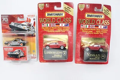 Lot Of 3 Matchbox World Class Lamborghini Diablo Nissan 300 ZX Mustang LX SSP • $23.09