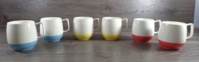 $21.99 • Buy Set Of 6 Vintage Bopp-Decker Vacron Plastic Handled Mugs