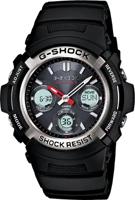Casio G-Shock Men's Ana-Digi Atomic Solar Resin Band 46.5mm Watch AWGM100-1A • $119.99