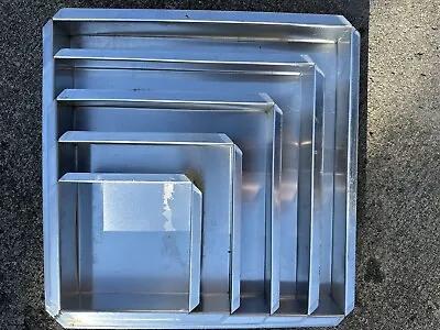 Square Cake Pans Professional Tiered Cakes 15in 13in 11in 9in 7in • $49.99