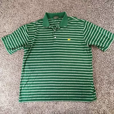 Masters Polo Shirt Mens Extra Large Green Amen Corner Pima Cotton Golf Golfer * • $48.88