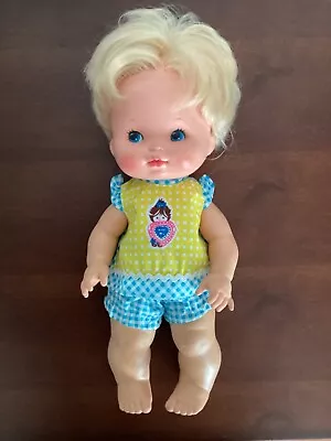 Vintage Tender Love' N Kisses Doll 1975 Original Outfit Blond Hair Blue Eyes • $20.99