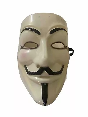 V For Vendetta Guy FAWKES Anonymous Mask Halloween Costume WB DC Comics • $12.89