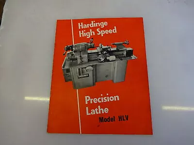 £18 • Buy Hardinge Lathe Model HLV Brochure