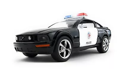 New 5  Kinsmart 2006 Ford Mustang GT Police Car Diecast Model Toy Cop 1:38 • $7.99