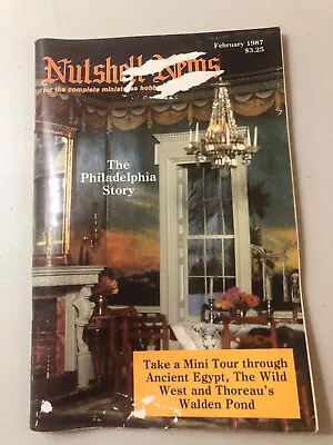 Nutshell News - Miniatures Magazine 1987 February • $6.75