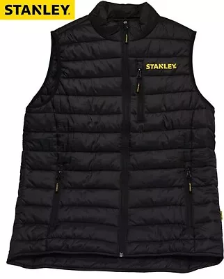 Mens Body Warmer Stanley Gilet Multi Pockets Outdoor Zip Up Work Vest Sleeveless • £22.95