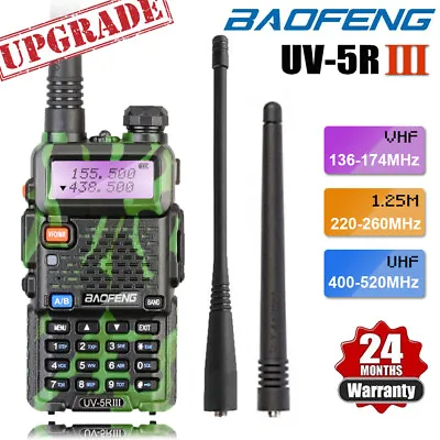 $42.99 • Buy BAOFENG UV-5R III Tri-Band UHF/VHF Walkie Talkie Long Range 5W Two Way Ham Radio