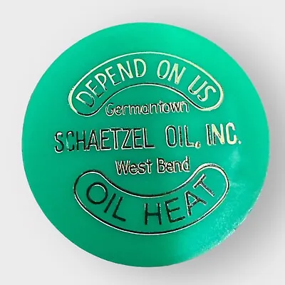 Vintage Schaetzel Heating Oil Advertising Plastic Bottle Cap Cover West Bend Wis • $1.99