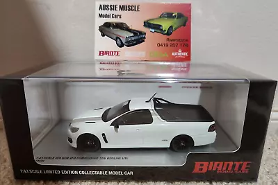 $80 • Buy 1:43 Biante Holden VF SSV Redline Commodore Ute In Heron White