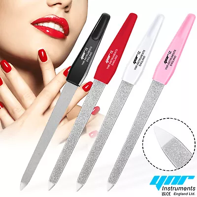 Nail File Diamond Deb Dusted Coarse Pusher Nail Files Manicure Pedicure Tool Set • £1.99