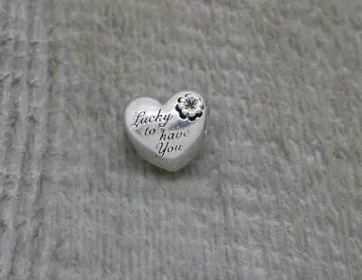 Authentic 925 Silver ALE Pandora Lucky To Have You Mom Charm- 799364C00 • £19.99