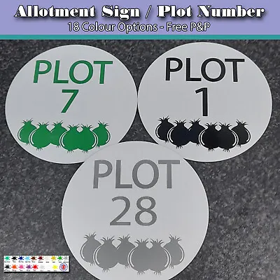 Metal Allotment Sign Plot Number Gardening PERSONALISED Signage Shed Garden • £6.49