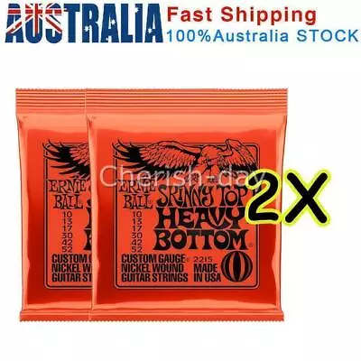 2PCS Ernie Ball 2215 Skinny Top Heavy Bottom 10-52 Slinky Strings *BRAND NEW* • $15.51