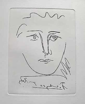$149.99 • Buy Pablo Picasso POUR ROBY Etching Art Signed In The Plate Comes With Certificate