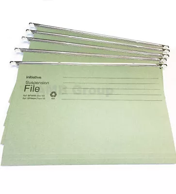 Green Hanging Suspension Files Tabs Insert Filing Cabinet Foolscap Or A4 Folders • £216.99