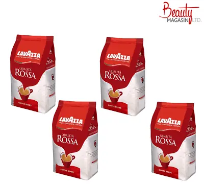 4 X Lavazza Qualita Rossa Coffee Beans - 1kg (Pack Of 4) • £40.40