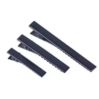 £1.98 • Buy 10PCS Black Crocodile Alligator Clips For DIY Hair Clips Graft Findings Making