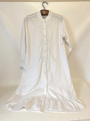 £66.19 • Buy Embroidered Coat Dress And Pants Womens One Size 2 Piece Cotton Suit Boho 