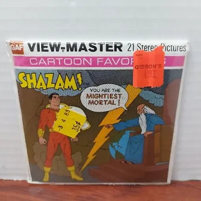 SHAZAM! View-Master 3 Reel Packet B 550 NOS Factory Sealed NEW • $39.99