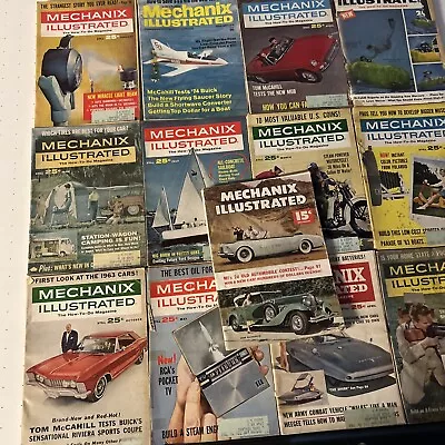 1950 1960 1970 Mechanix Illustrated Magazines (13) • $5