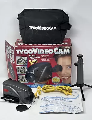 VINTAGE 1996 Tyco Video Cam Real Video Camera For Kids Tripod Original Box • $79.95