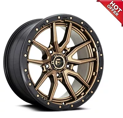 NEW 4EA 20x9 Fuel Wheels D681 Rebel Bronze 5-Lug Off Road Rims 20  20inch (S13) • $1704