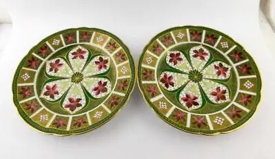 Pair Of Vienna Austria Genuine Hand Painted Decorative Plates 9.5 Inches GOOD • $42.88