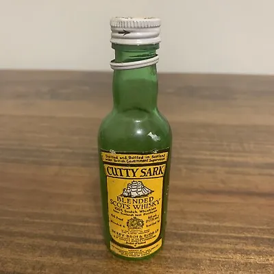 Vintage Collectible EMPTY Cutty Sark Scots Whisky Miniature Bottle 4 5/8  Tall • $5