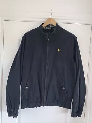 Mens Lyle & Scott Harrington Jacket. Navy With Tartan Inner Design. Medium • £9.99