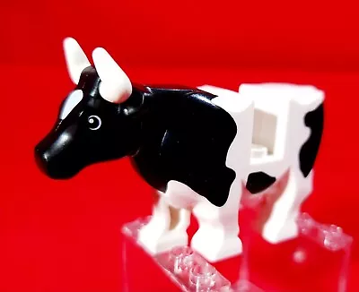 LEGO Rare Retired BLACK & WHITE COW ~ Minifigure Minifig City Farm Animal *NEW* • $68.37